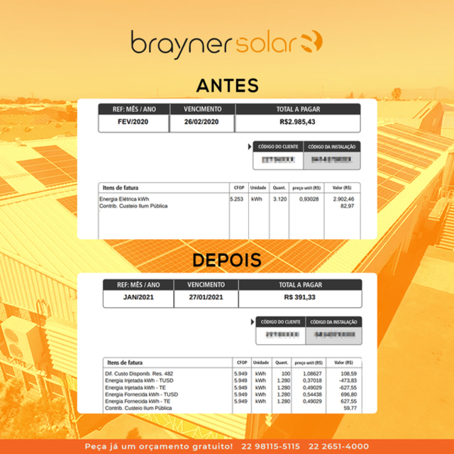 Parece mentira, né? A energia solar pode fazer isso por você! Fale conosco!